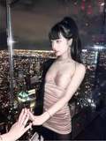 Niulatu Sheath Straps Pink Short Birthday Outfits Homecoming Dress HZ1110