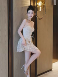 Niulatu A Line Spaghetti Straps Tulle 18th Birthday Dress Short Homecoming Dresses HZ1110