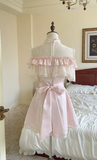 Niulatu A Line Pink Satin Lace Short Homecoming Dress 16th Birthday Outfits HZ1110