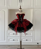 Niulatu Ball Gown Sweetheart Satin Lace Ruffle Short Homecoming Dress 17th Birthday Outfits HZ1110