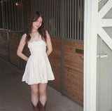 Niulatu A Line U Neck Satin Short Homecoming Dress 18th Birthday Outfits HZ1110