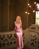 Niulatu Sweetheart Mermaid Satin Lace Long Prom Dress,Formal Dress HZ1110