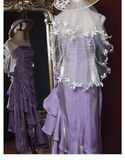 Niulatu High Low Straps Ruffles Prom Dresses HZ1110