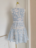 Niulatu A line Scoop Lace Party Dress Short Birthday Dresses SD379