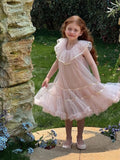 Niulatu A Line Tulle Flower Girl Dress HZ1110