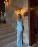 Niulatu Mermaid Off The Shoulder Chiffon Long Prom Dress, Evening Dress HZ1110