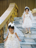 Niulatu A Line Tiered Tulle Flower Girl Dress HZ1110