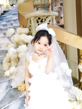 Niulatu A Line Tiered Tulle Flower Girl Dress HZ1110
