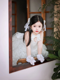 Niulatu Ball Gown Halter Tulle Flower Girl Dress HZ1110