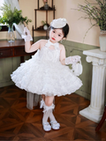 Niulatu Ball Gown Halter Tulle Flower Girl Dress HZ1110