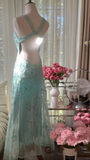 Niulatu Mermaid Sweetheart Chiffon Sequin Beaded Long Prom Dress, Evening Dress HZ1110