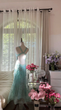 Niulatu Mermaid Sweetheart Chiffon Sequin Beaded Long Prom Dress, Evening Dress HZ1110
