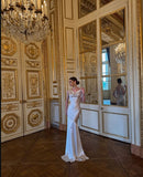 Niulatu Mermaid Satin Long Prom Dress, Evening Dress HZ1110