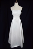 Niulatu A Line Spaghetti Straps Ruffles Long Prom Dresses HZ1110