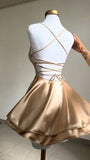Niulatu A line Backless Short Homecoming Dress Fashion Party Gown Birthday Outfits HZ1110