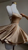 Niulatu A line Backless Short Homecoming Dress Fashion Party Gown Birthday Outfits HZ1110