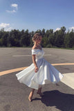 Niulatu Off-shoulder Tea-Length Prom Dresses HZ1110