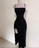 Niulatu Sheath Straps Black Homecoming Dress 19th Birthday Outfits HZ1110