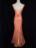 Niulatu Mermaid Straps Organza Long Prom Dresses HZ1110