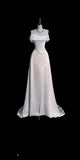 Niulatu Wedding Dress White Mermaid Off The Shoulder Satin Wedding Dresses HZ1110
