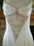 Niulatu White Mermaid Straps Sequin Long Wedding Dresses HZ1110