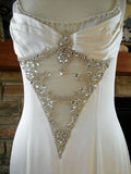 Niulatu White Mermaid Straps Sequin Long Wedding Dresses HZ1110
