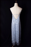 Niulatu Mermaid Spaghetti Straps Sequin Prom Dresses HZ1110