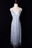 Niulatu Mermaid Spaghetti Straps Sequin Prom Dresses HZ1110