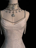 Niulatu Mermaid Straps Long Sequin Backless Wedding Dresses HZ1110