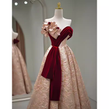 Niulatu A line Sweetheart Satin Long Prom Dress HZ1110