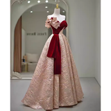 Niulatu A line Sweetheart Satin Long Prom Dress HZ1110