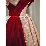 Niulatu A line Sweetheart Satin Long Prom Dress HZ1110