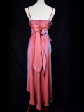 Niulatu Mermaid Straps Sleeveless Pink Long Prom Dresses HZ1110