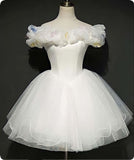 Niulatu Ball Gown Off The Shoulder Short Birthday Outfits White Homecoming Dress HZ1110