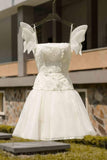 Niulatu A line Straps Tulle Short Birthday Outfits Homecoming Dress HZ1110