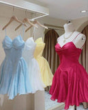 Niulatu A line Straps Birthday Dress Short Homecoming Dresses HZ1110