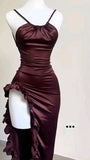 Niulatu High Low Halter Burgundy Birthday Outfits Homecoming Dress HZ1110
