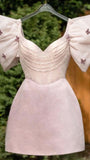 Niulatu A line Light Pink Sequin Birthday Outfits Homecoming Dress HZ1110