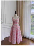 Niulatu A line Spaghetti Straps Flowers Lace Birthday Outfit Homecoming Dresses HZ1110