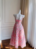 Niulatu A line Spaghetti Straps Flowers Lace Birthday Outfit Homecoming Dresses HZ1110