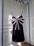 Niulatu A line Straps Satin Black Homecoming Dress 18th Birthday Outfits HZ1110