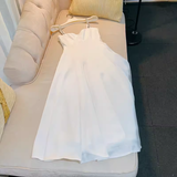 Niulatu A line Straps White Homecoming Dress 21st Birthday Outfit HZ1110