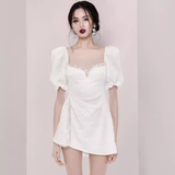 Niulatu Line White Lace Homecoming Dress 18th Birthday Outfit HZ1110