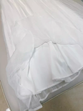 Niulatu A line High Neckline Tulle White Prom Dress HZ1110