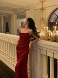 Sexy Mermaid Spaghetti Straps Red 21st Birthday Dress Party Gown Birthday Outfits Birthday Dress Ideas For Women HZ1214