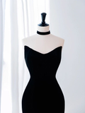 Niulatu Mermaid Velvet Tulle Long Prom Dress Evening Dress HZ1007
