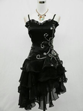Niulatu Chiffon Beaded Mini Satin Short Prom Dress Homecoming Dress HZ0113