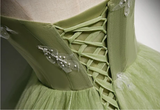 Niulatu Formal Evening Dress Women's Prom Dresses Party Graduation Gowns Long Green Party Dresses HZ1007