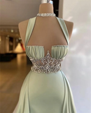 Niulatu Sage Green Prom Dress Long Prom Dresses HZ0113