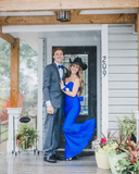 Niulatu Royal Blue Mermaid Prom Dress Royal Blue Evening Dress HZ1007